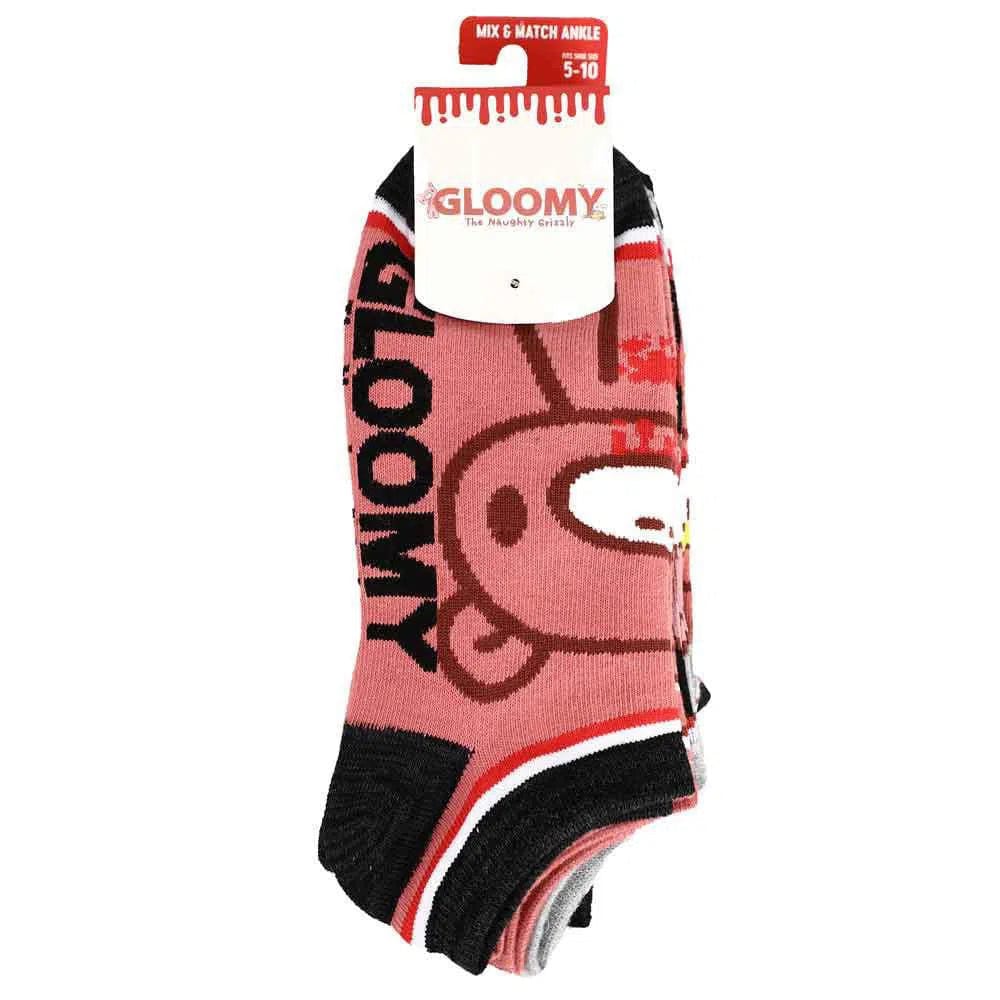 Gloomy Bear - "The Naughty Grizzly" Ankle Socks (5 Pairs) - Bioworld - Image 7