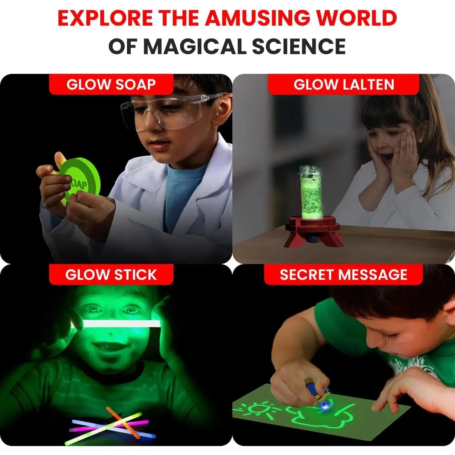 Glow in the Dark Science Lab - STEM Science Experiment Educational Toy Kit - Smartivity - Image 3