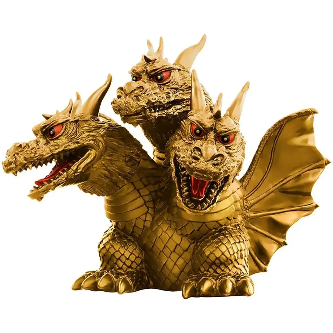 Godzilla [Ghidorah, the Three-Headed Monster] - Golden 1964 Version of King Ghidorah Figure (4.7") - Bandai Spirits [Banpresto] - Toho Monster Series (A) - Image 3