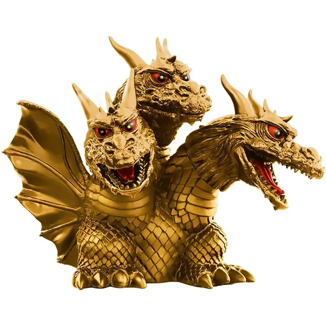 Godzilla [Ghidorah, the Three-Headed Monster] - Golden 1964 Version of King Ghidorah Figure (4.7") - Bandai Spirits [Banpresto] - Toho Monster Series (A) - Image 4