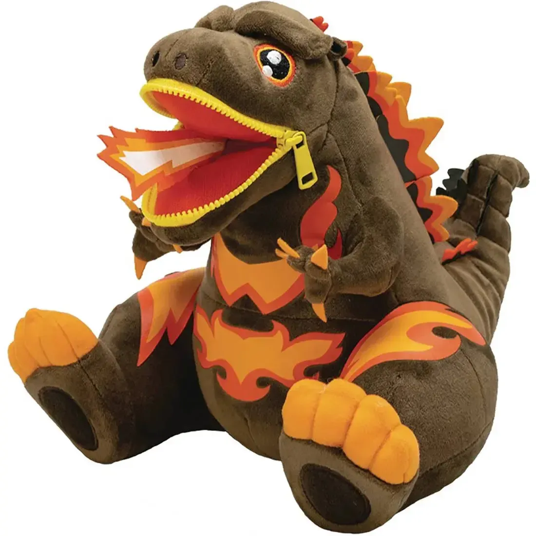 Godzilla - Sitting Burning Godzilla Plush with Zipper Mouth (8.75") - Quantum Mechanix - Zipper Mouth Series, PREVIEWS Exclusive Edition - Image 3
