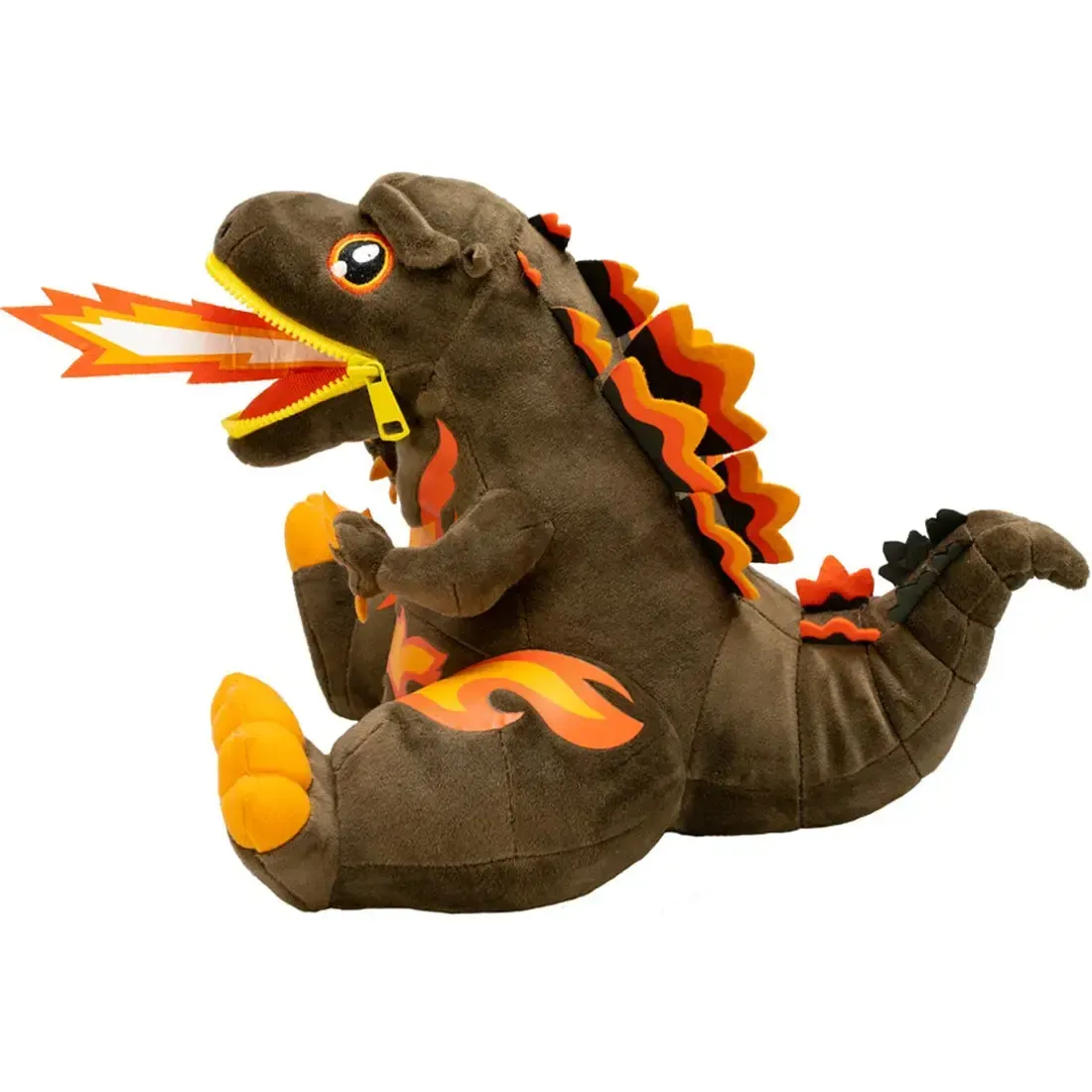 Godzilla - Sitting Burning Godzilla Plush with Zipper Mouth (8.75") - Quantum Mechanix - Zipper Mouth Series, PREVIEWS Exclusive Edition - Image 4