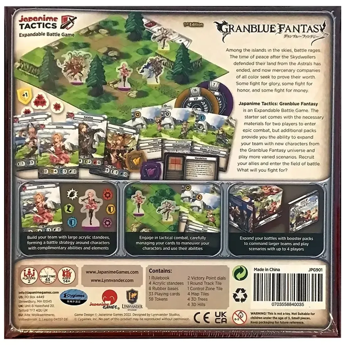 Granblue Fantasy: Djeeta Starter Set - Team-Based Anime Board Game for Family, and Adults (2 Players, Ages 14+) - Japanime Games - Image 3