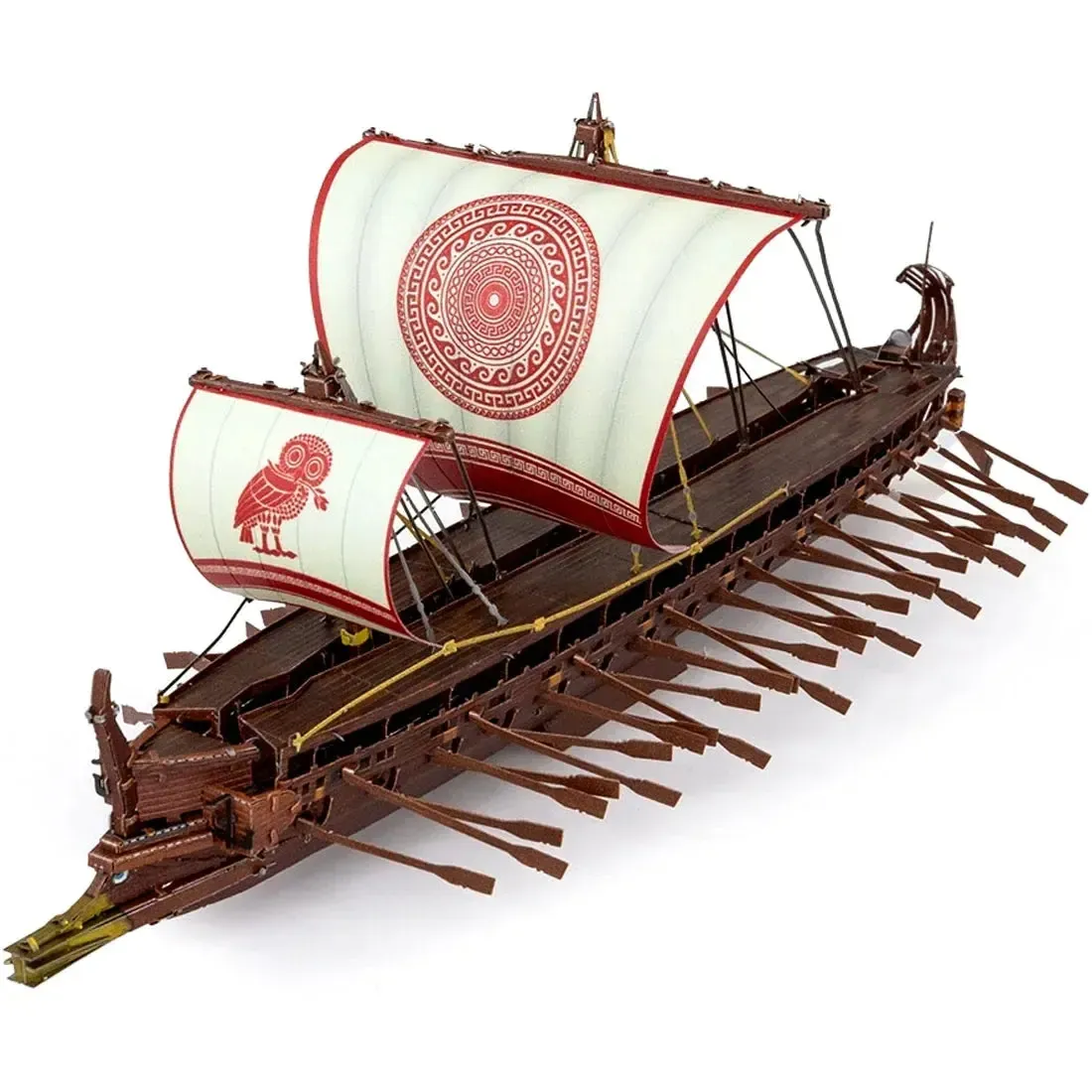 Greek Trireme Ship Figure Model Kit (1:202 Scale, Steel, Expert Difficulty) - Fascinations - Metal Earth Premium Series - Image 2