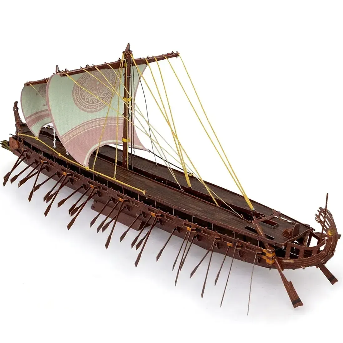 Greek Trireme Ship Figure Model Kit (1:202 Scale, Steel, Expert Difficulty) - Fascinations - Metal Earth Premium Series - Image 5