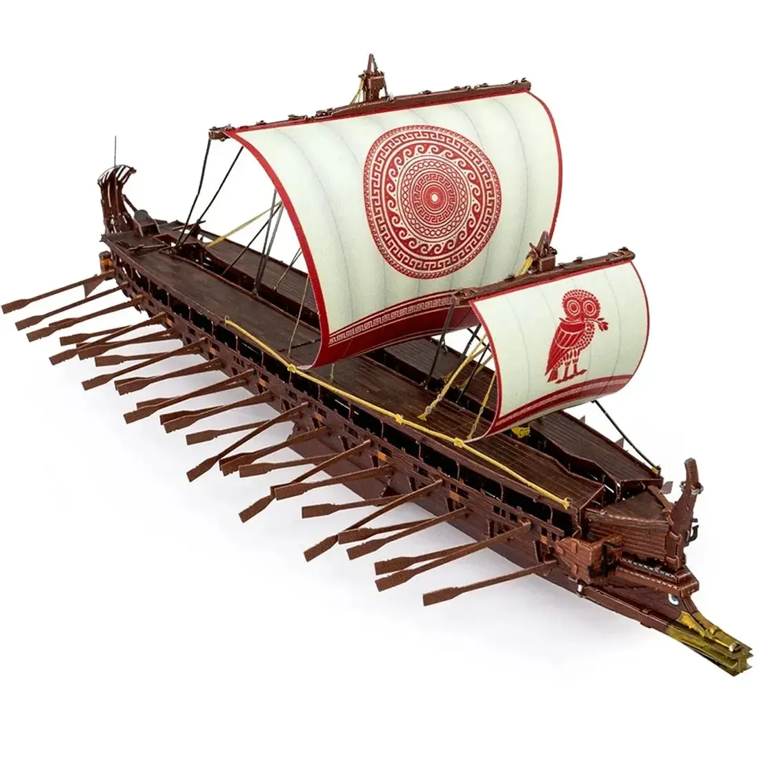 Greek Trireme Ship Figure Model Kit (1:202 Scale, Steel, Expert Difficulty) - Fascinations - Metal Earth Premium Series - Image 7