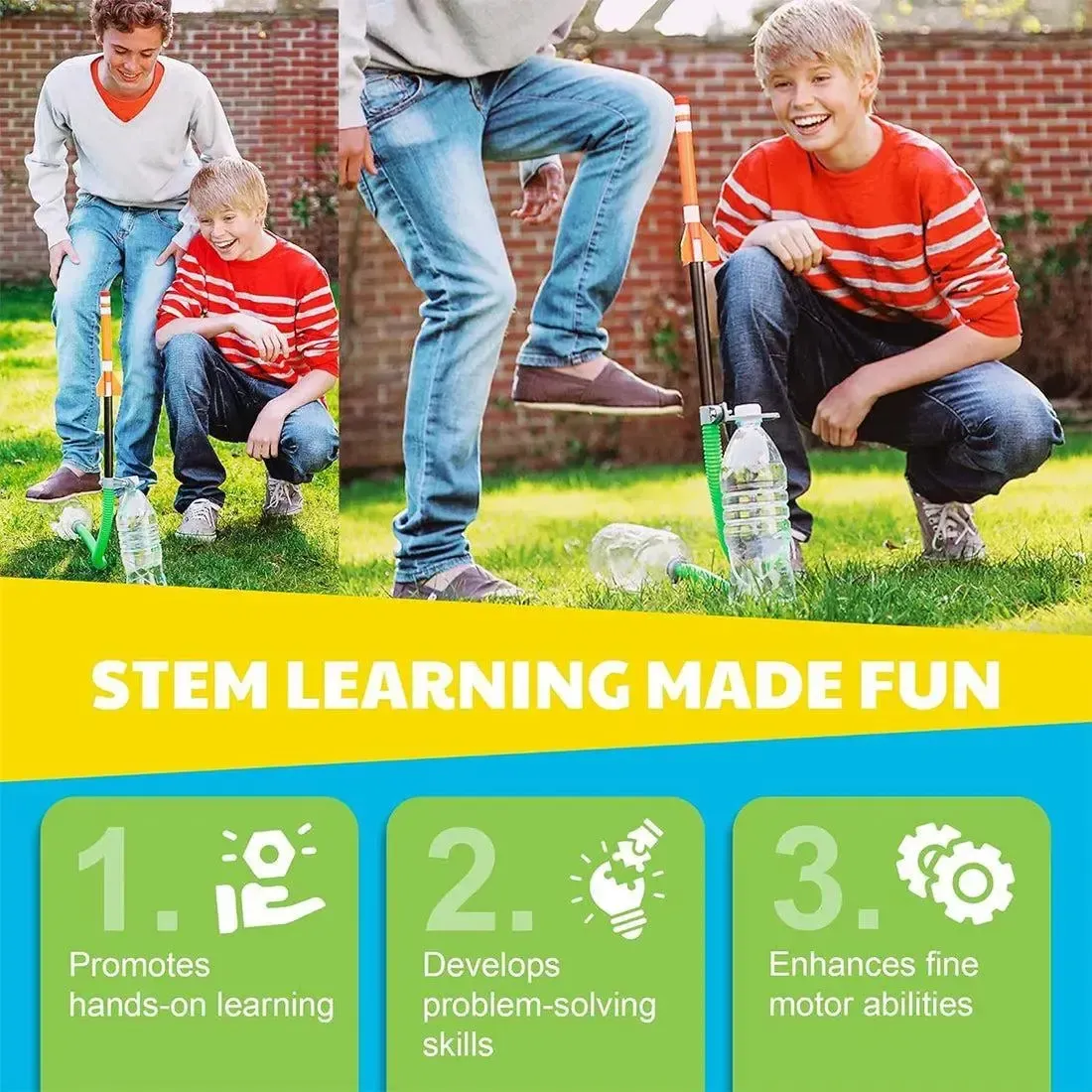 Green Science: Green Rocket - Rocket Launcher Educational Science STEAM Building Kit - 4M - Image 7