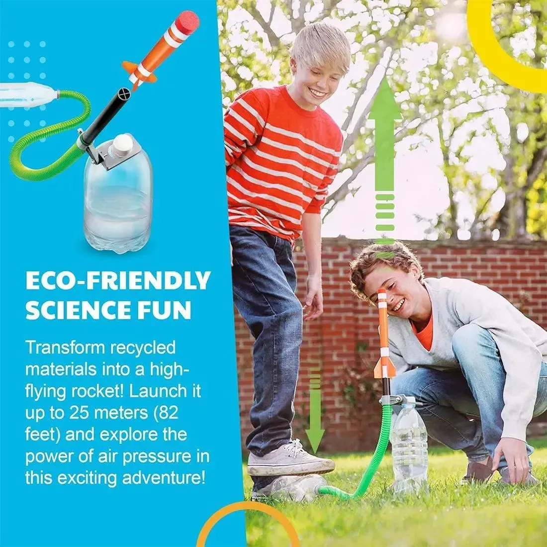 Green Science: Green Rocket - Rocket Launcher Educational Science STEAM Building Kit - 4M - Image 9