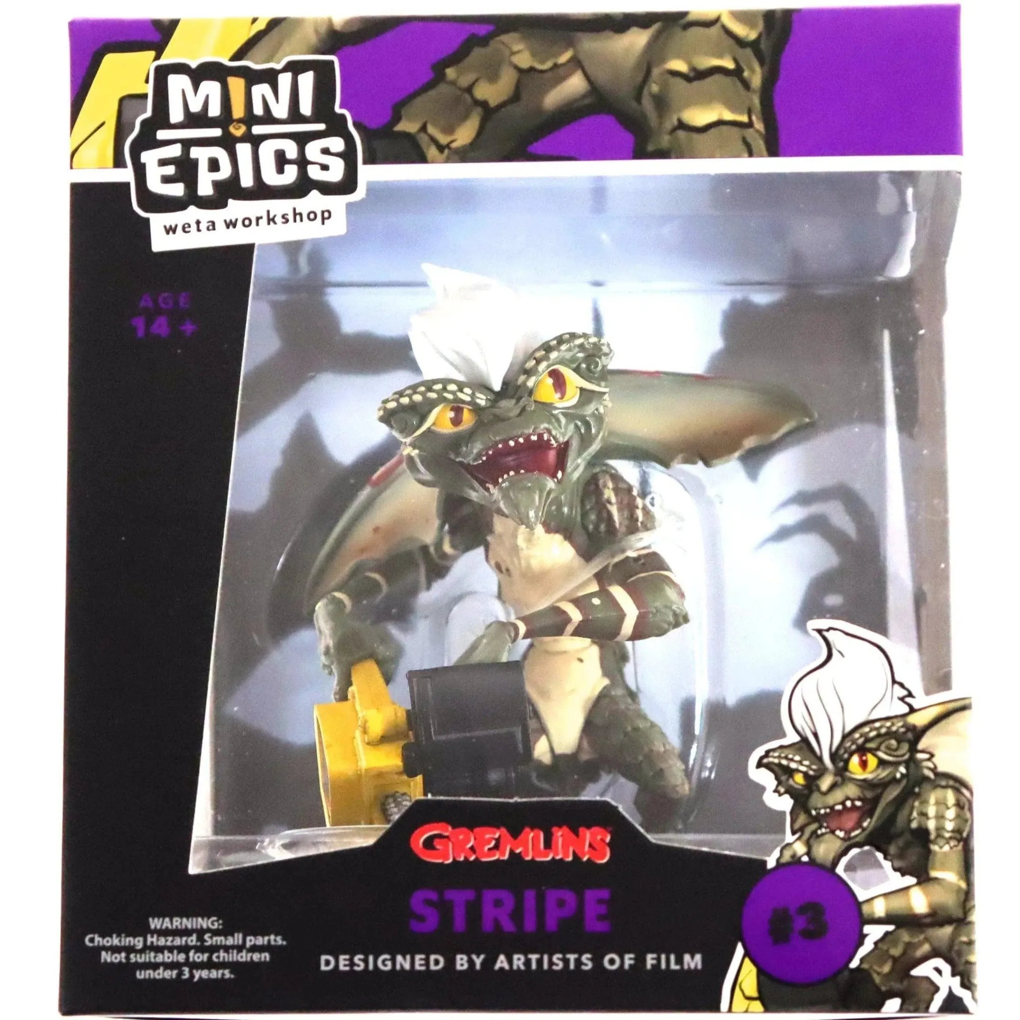 Gremlins - Stripe with Chainsaw Figure (4.92") - Weta Workshop - Mini Epics Series (3) - Image 3