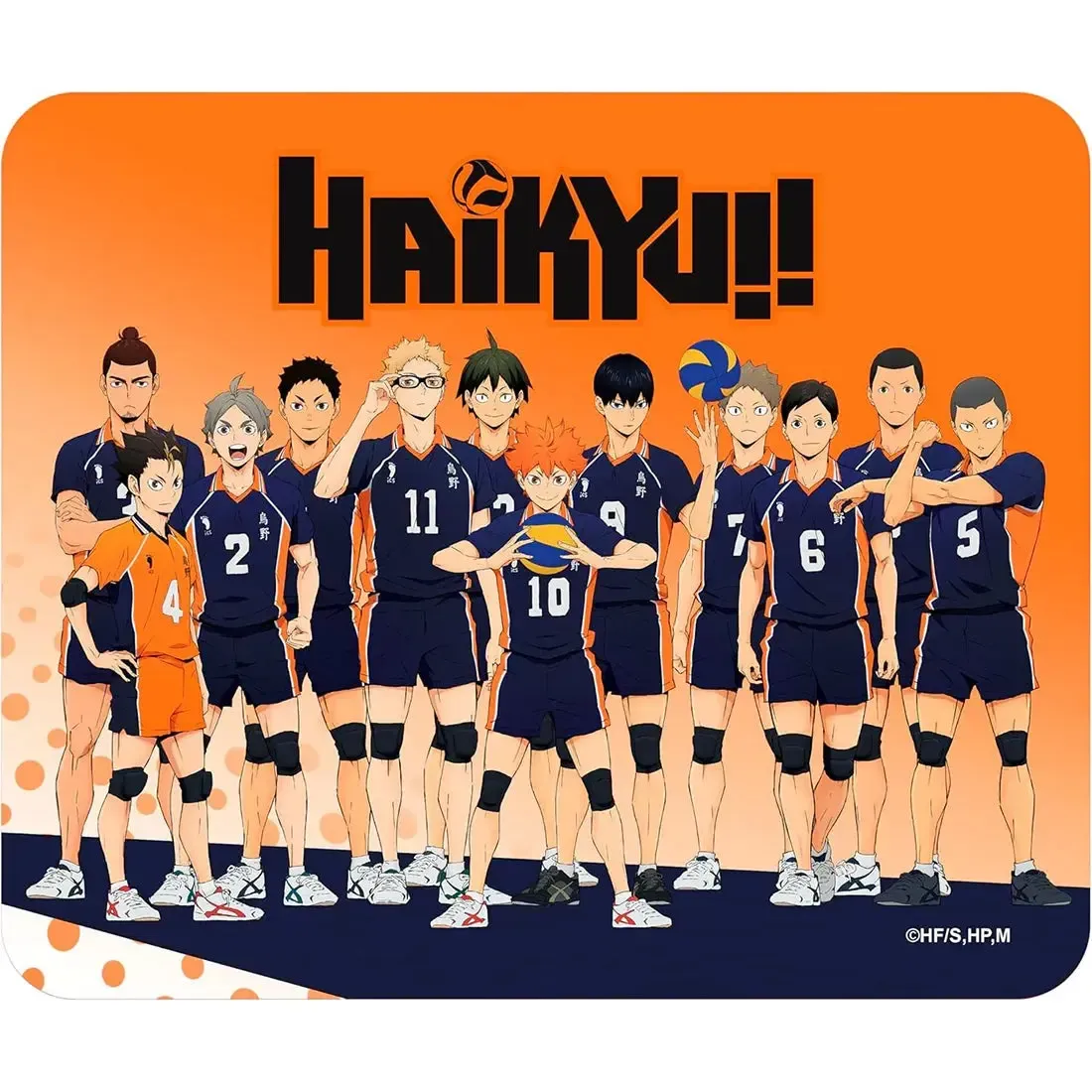 Haikyu!! - Karasuno High Team Lineup Mousepad (9.25"x7.75") - ABYstyle - Image 2