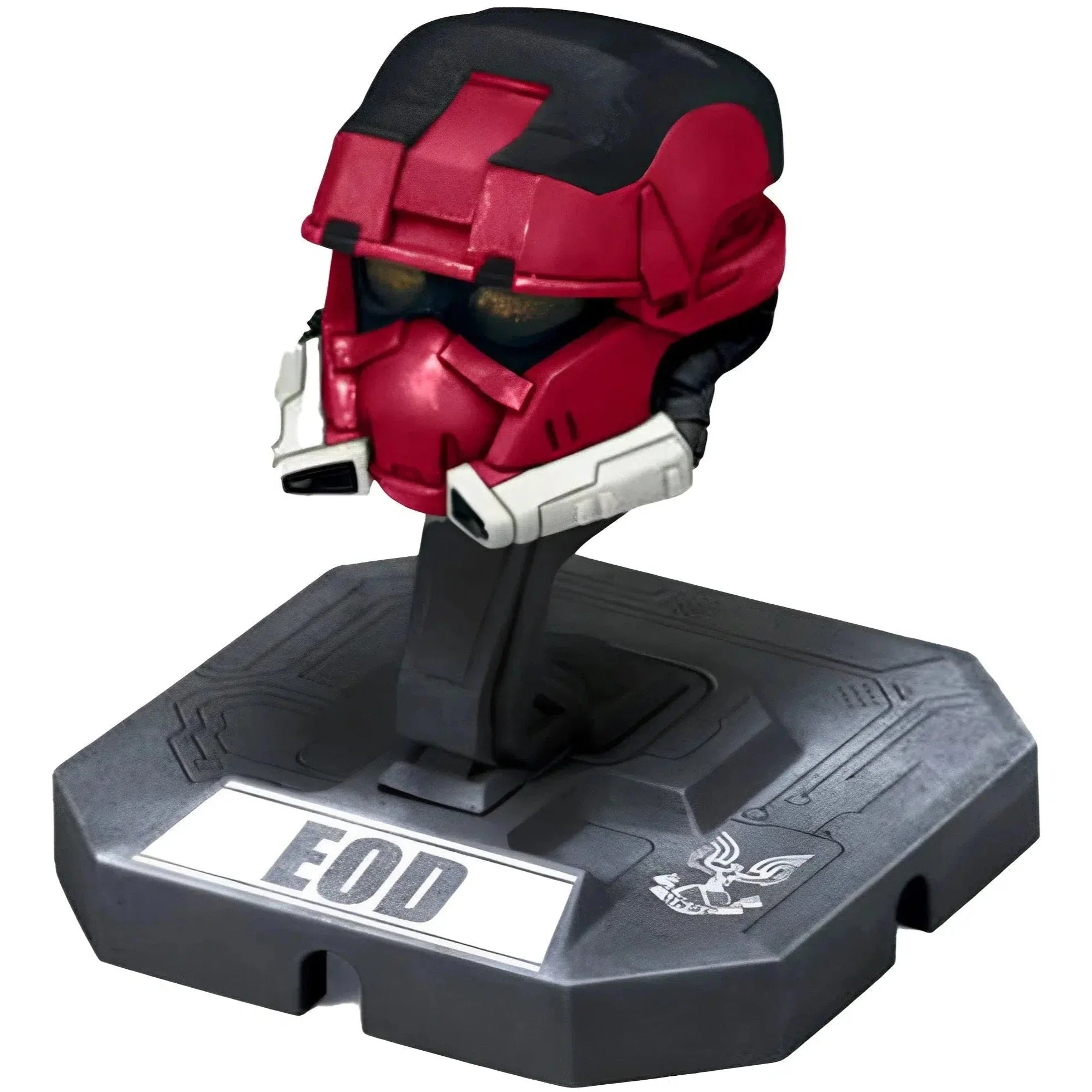 Halo 3 - Spartan Soldier Mounted Helmet Figures 3-Pack (Set 1) - McFarlane Toys - EOD, Mark VI, CQB Helmets, Wave 1 Series - Image 3
