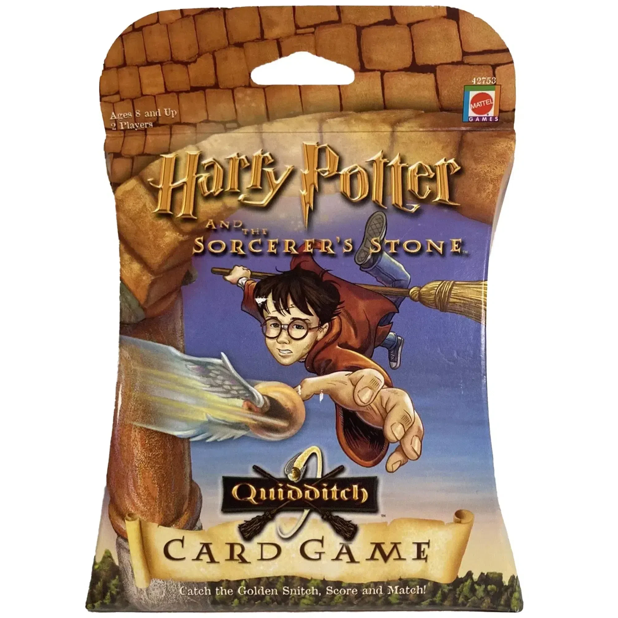 Harry Potter and the Sorcerer's Stone Quidditch - Competitive Fantasy Card Game for Family, Adults, and Children (2-4 Players, Ages 7+) - Mattel