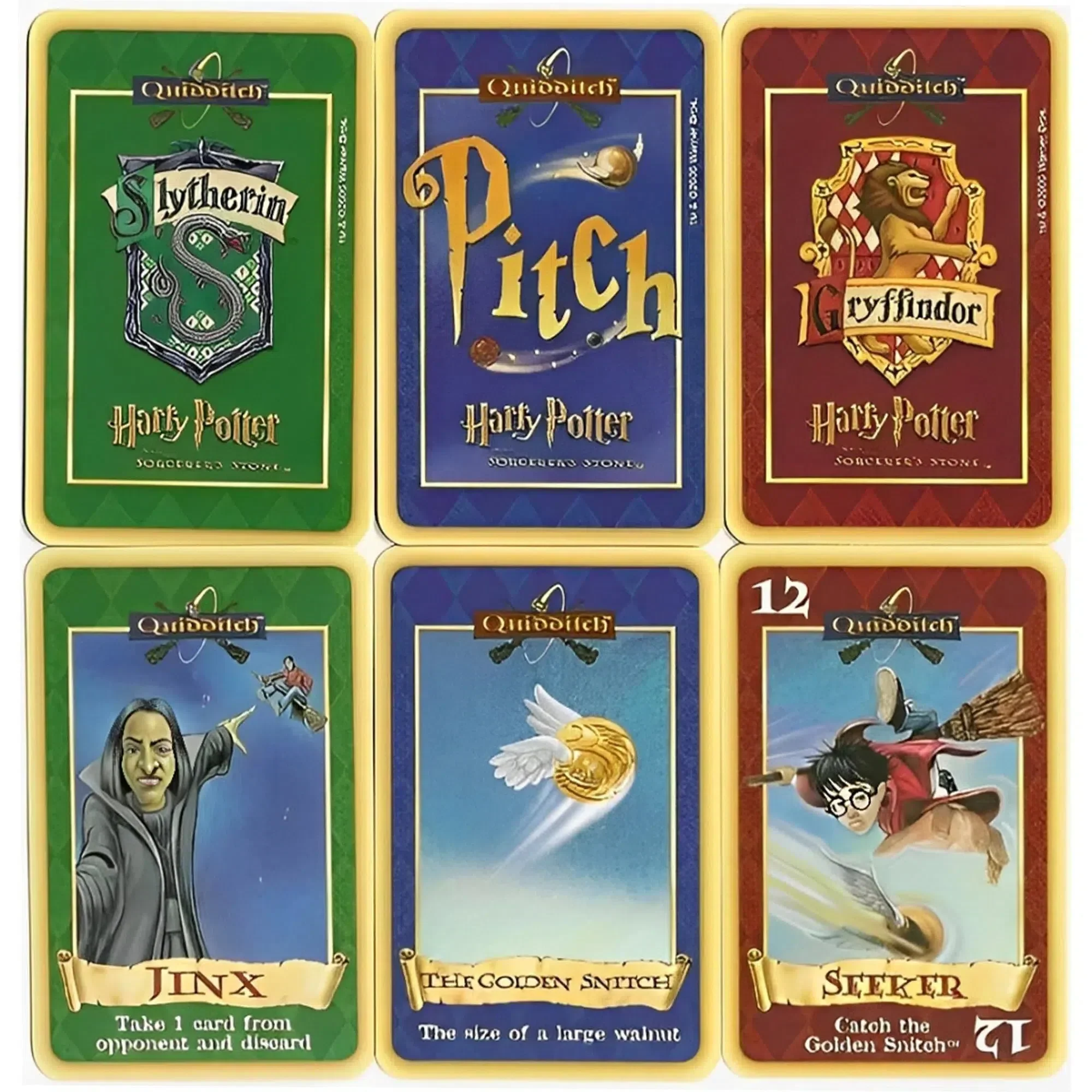 Harry Potter and the Sorcerer's Stone Quidditch - Competitive Fantasy Card Game for Family, Adults, and Children (2-4 Players, Ages 7+) - Mattel - Image 5