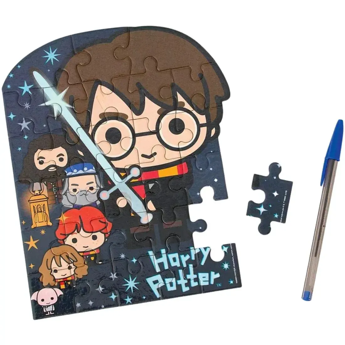 Harry Potter - Chibi Characters Mini Jigsaw Puzzle (28 Pieces, Glow in the Dark) - Paper House Products - Playhouse Series - Image 3