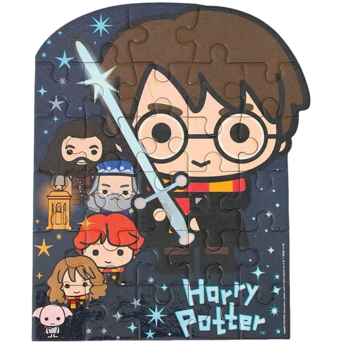 Harry Potter - Chibi Characters Mini Jigsaw Puzzle (28 Pieces, Glow in the Dark) - Paper House Products - Playhouse Series - Image 5