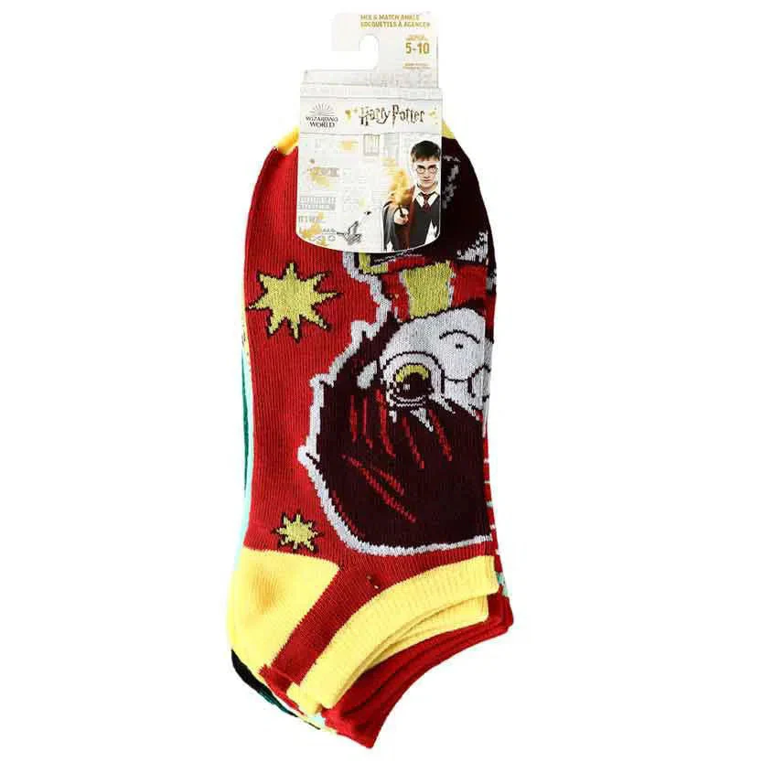 Harry Potter - Chibi Wizards Ankle Socks (5 Pairs) - Bioworld - Image 7