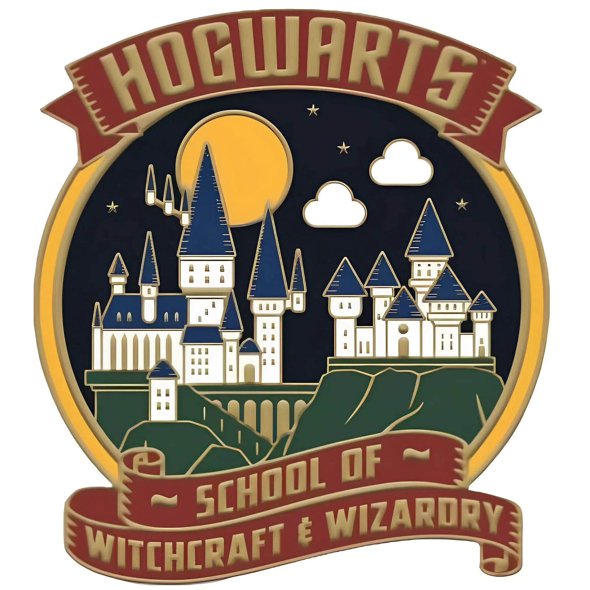 Harry Potter - Hogwarts School of Witchcraft and Wizardry Pin Badge (Enamel) - Paperhouse Productions - Image 2