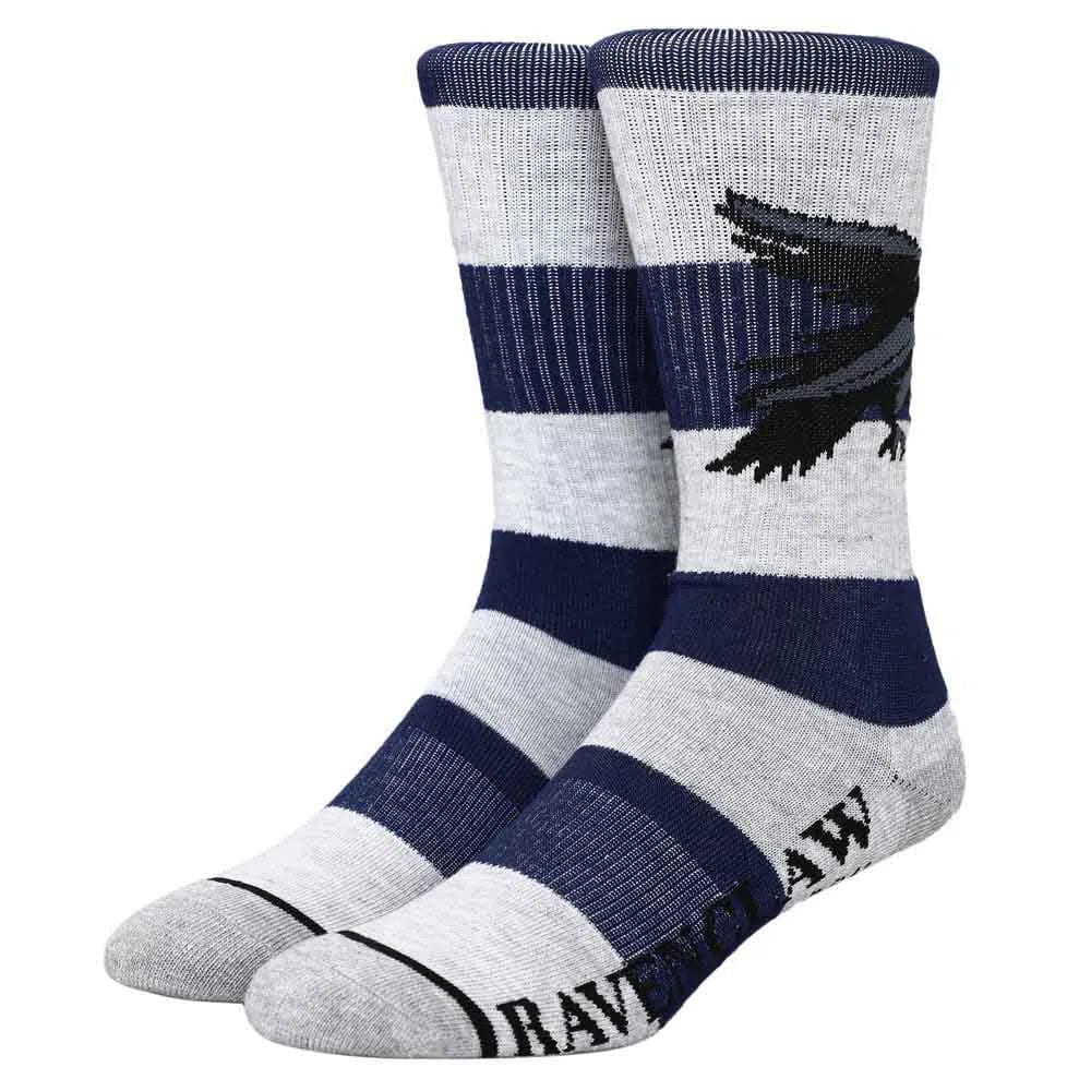 Harry Potter - Ravenclaw Rugby Stripe Crew Socks - Bioworld
