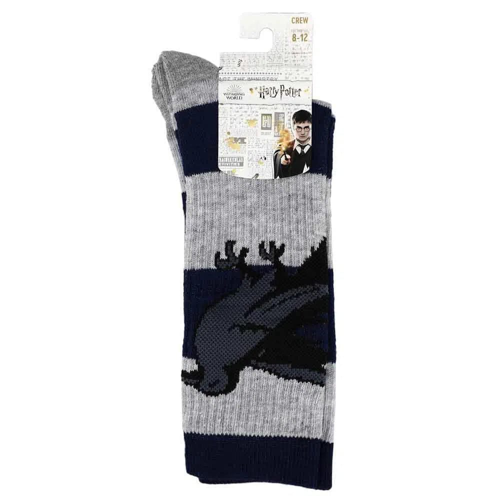 Harry Potter - Ravenclaw Rugby Stripe Crew Socks - Bioworld - Image 3