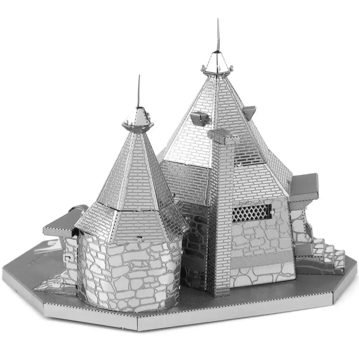 Harry Potter - Unpainted Rubeus Hagrid Hut Figure Model Kit (Steel, Moderate Difficulty) - Fascinations - Metal Earth Series - Image 6
