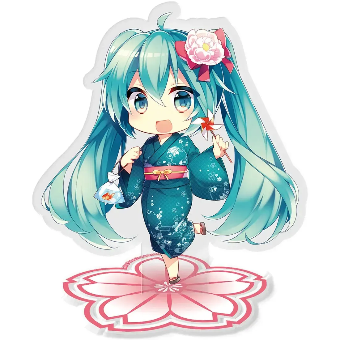 Hatsune Miku - Chibi Kimono Hatsune Miku Standee Figure (3.75" Acrylic) - ABYstyle - Acryl Series - Image 2
