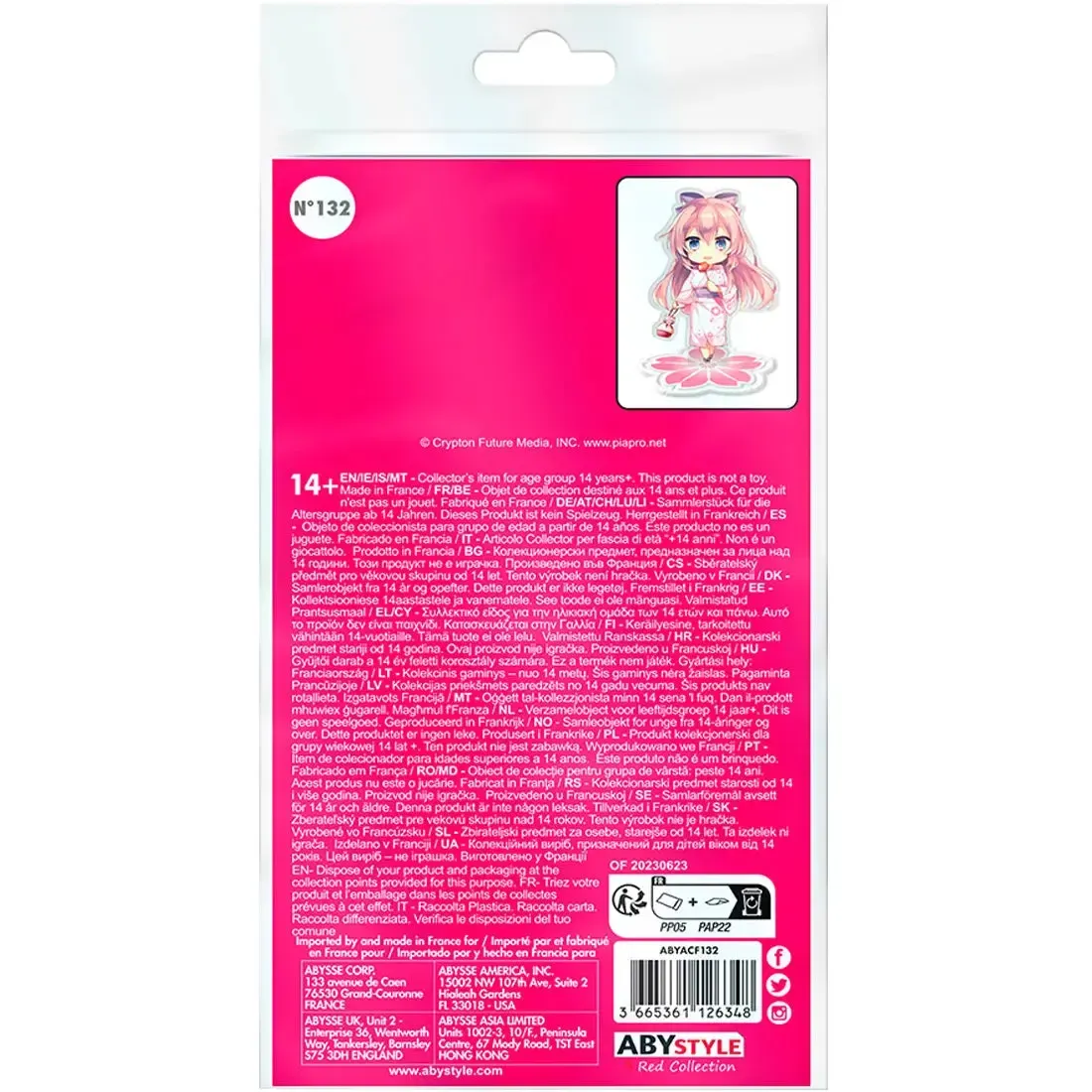 Hatsune Miku - Chibi Megurine Luka Standee Figure (3.75" Acrylic) - ABYstyle - Acryl Series - Image 3