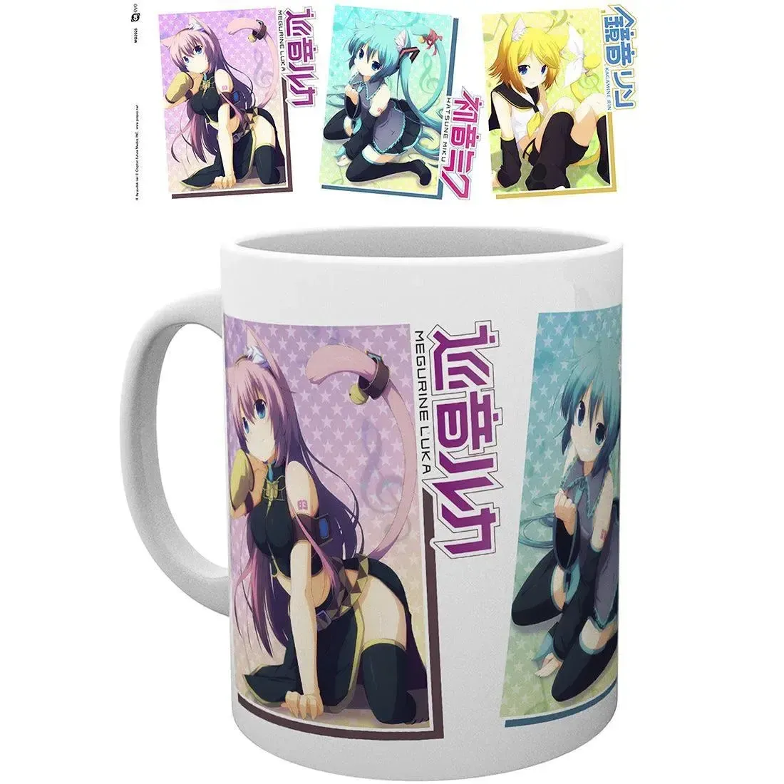 Hatsune Miku - Kitty Outfit Characters Mug (Ceramic, 11 oz.) - ABYstyle - Image 2