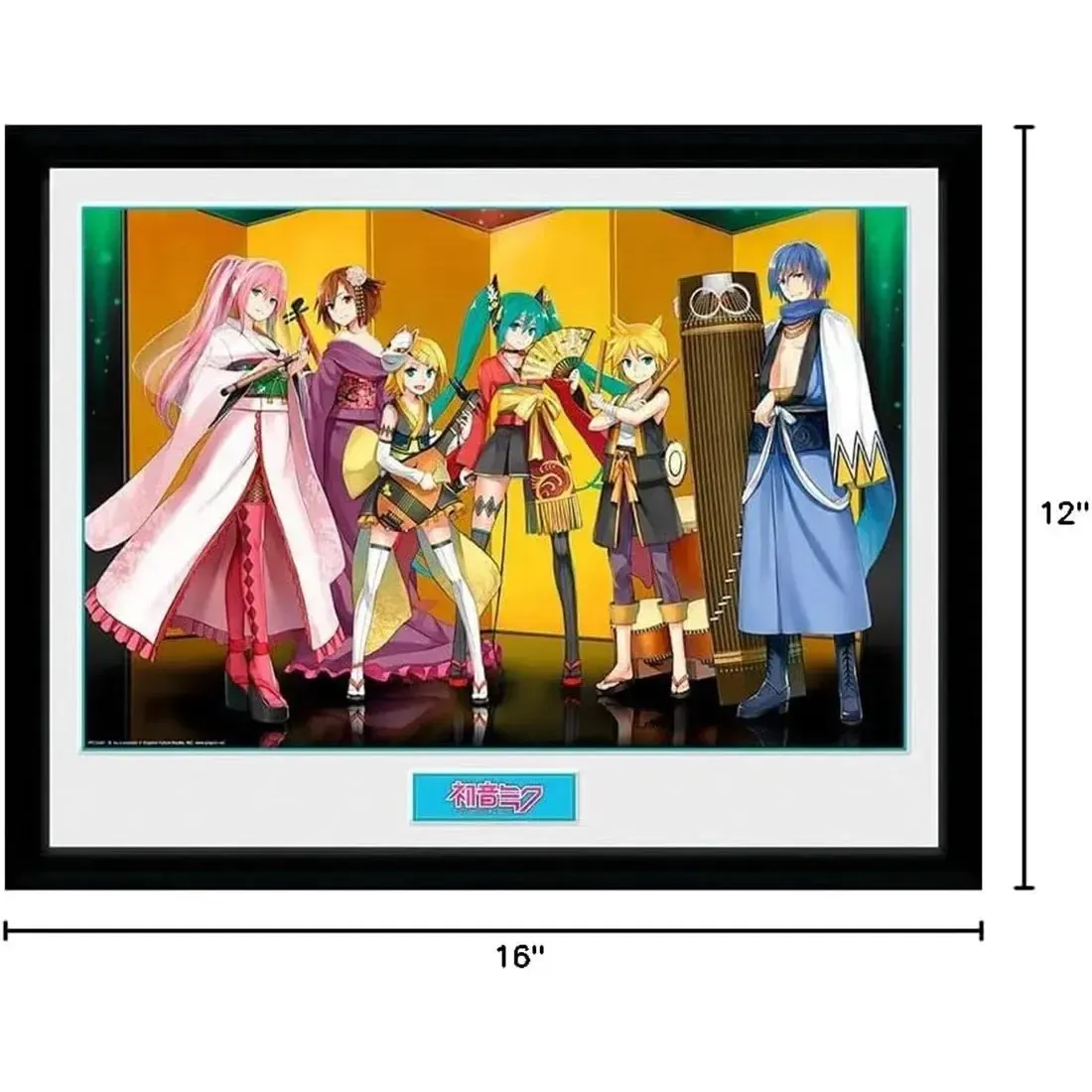 Hatsune Miku - Kuroshishi Framed Print (12"x16") - ABYstyle - Image 2