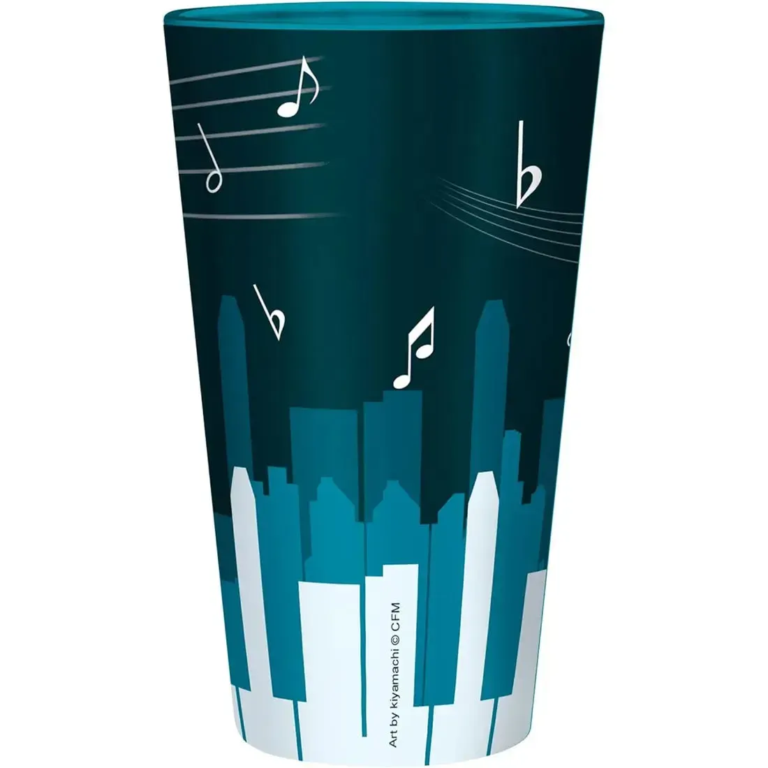 Hatsune Miku - Piano Keys Drinking Glass (13.5 oz.) - ABYstyle - Image 4