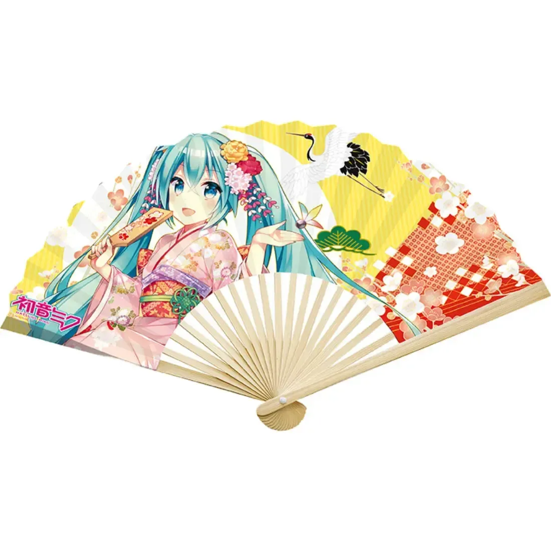 Hatsune Miku - Rin, Len & Miku Wearing Kimonos Hand Fan - ABYstyle - Image 4