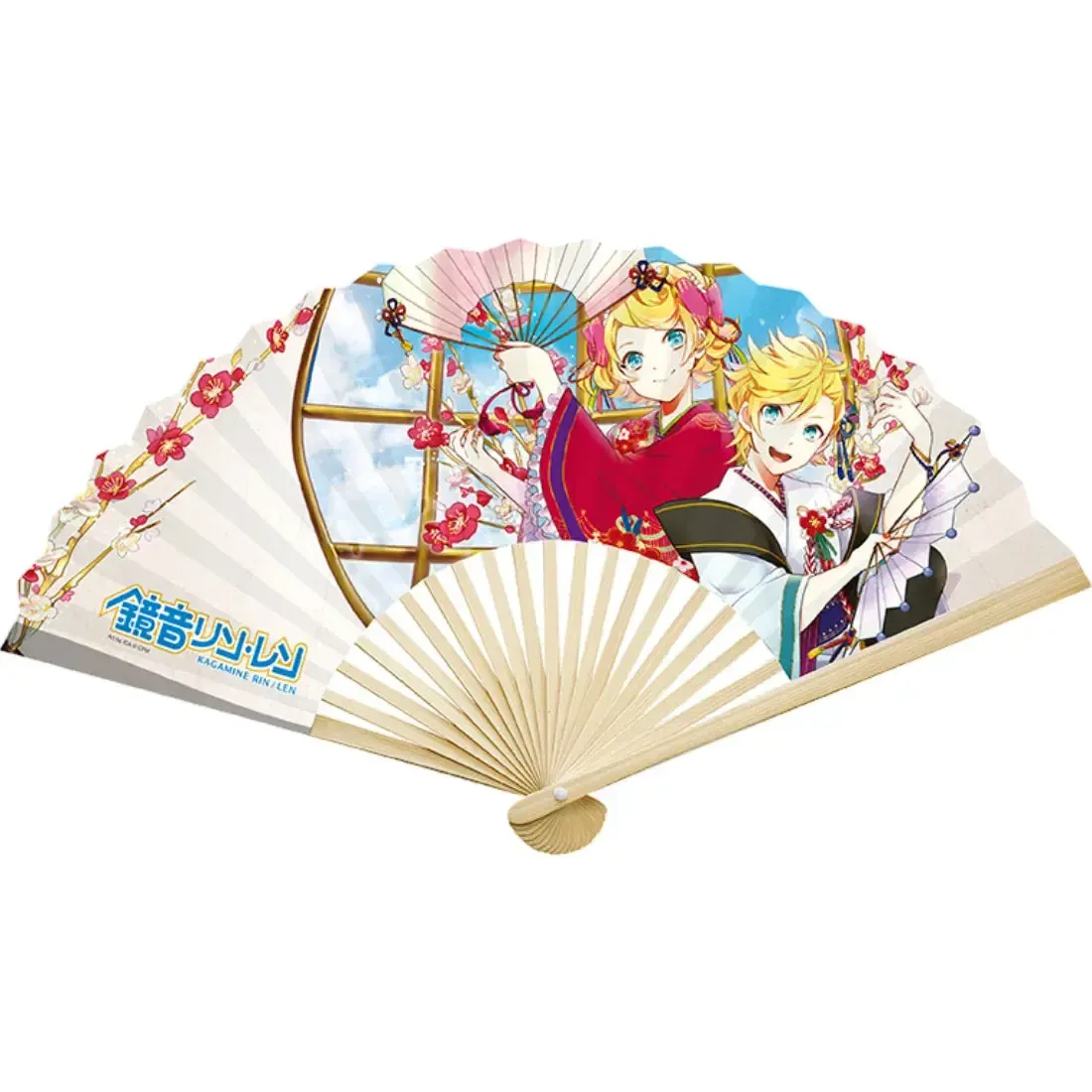 Hatsune Miku - Rin, Len & Miku Wearing Kimonos Hand Fan - ABYstyle - Image 5