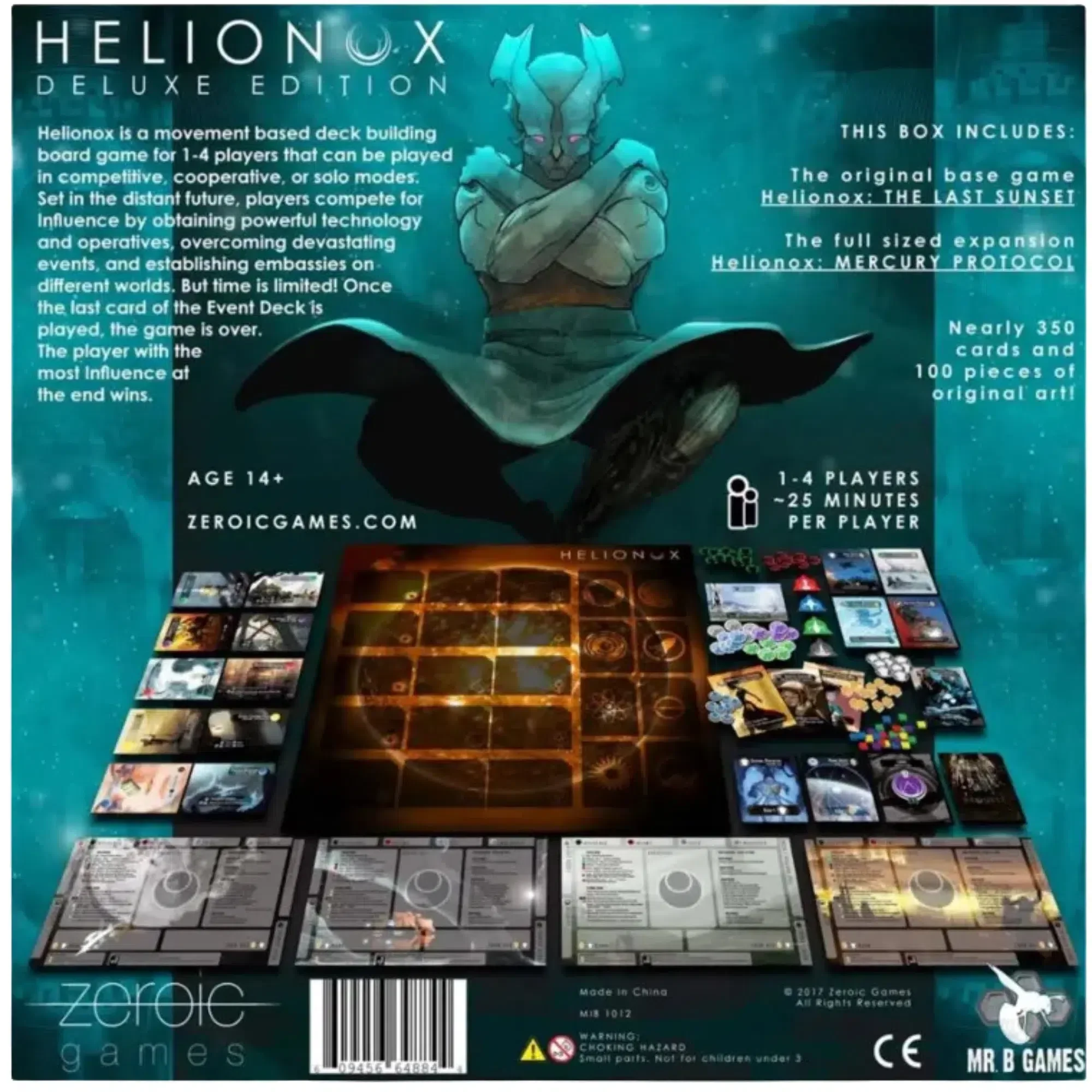 Helionox (Deluxe Edition) - Deck-Building Sci-Fi Board Game for Family, and Adults (1-4 Players, Ages 14+) - Mr. B Games - Image 3