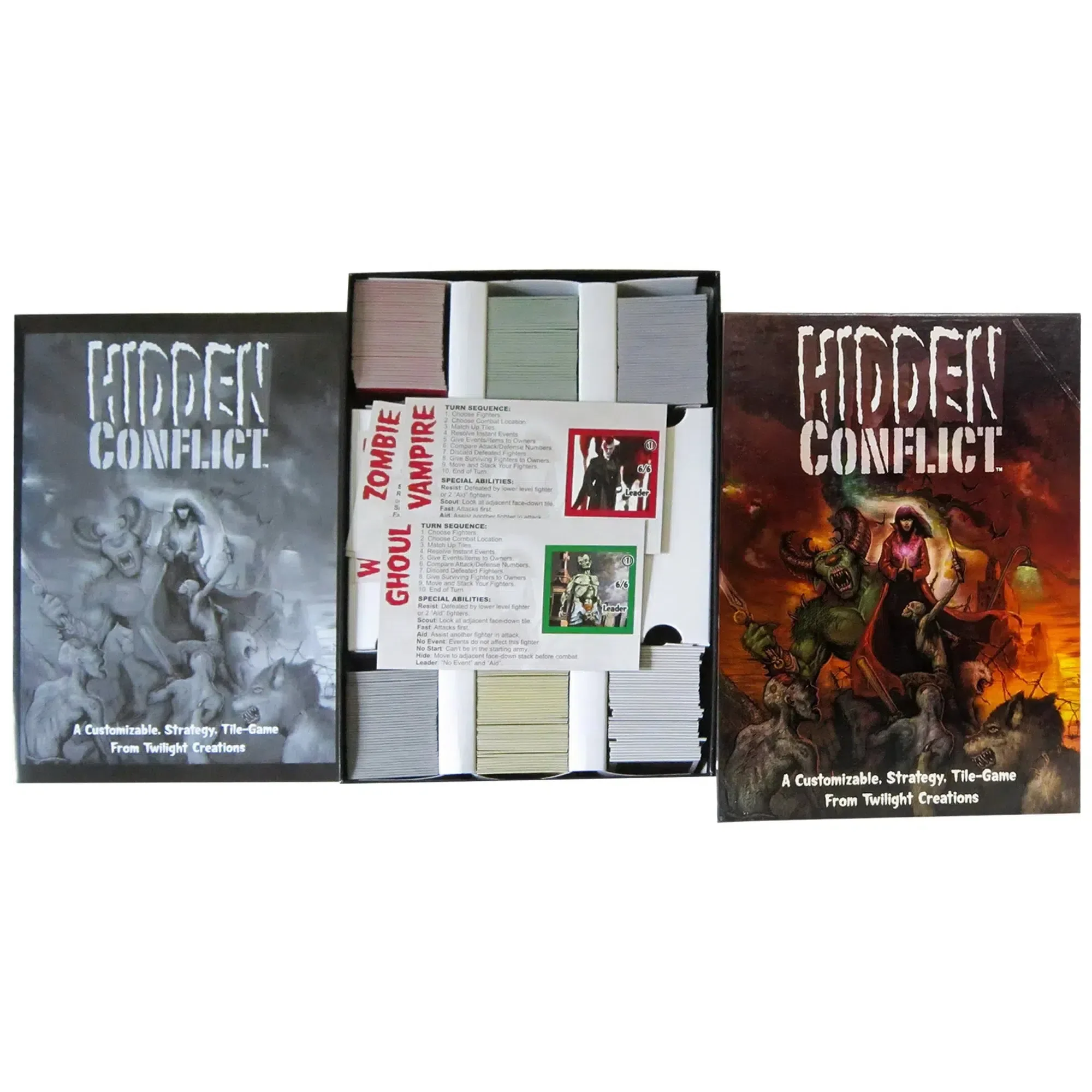Hidden Conflict - Tile Placement War Card Game for Family, and Adults (2-6 Players, Ages 10+) - Twilight Creations - Image 2
