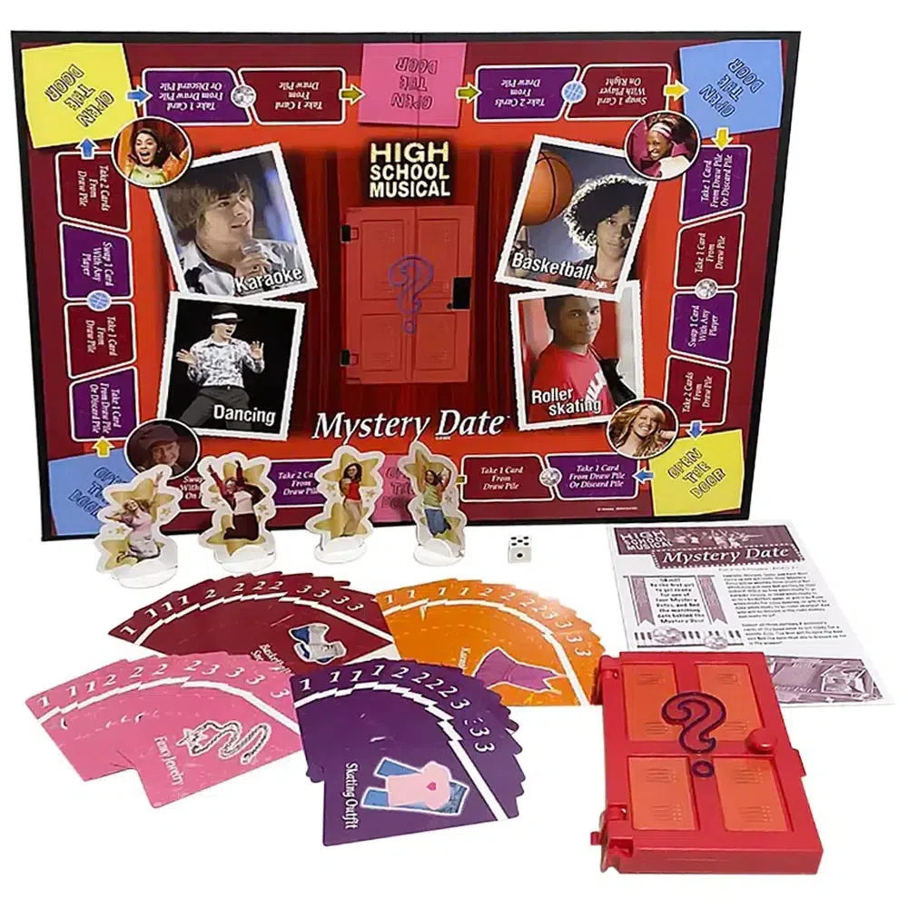 High School Musical: Mystery Date - Party Romance Board Game for Family, and Children (2-4 Players, Ages 7+) - Milton Bradley - Image 2