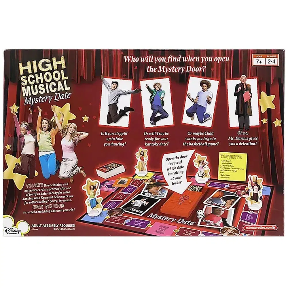 High School Musical: Mystery Date - Party Romance Board Game for Family, and Children (2-4 Players, Ages 7+) - Milton Bradley - Image 3