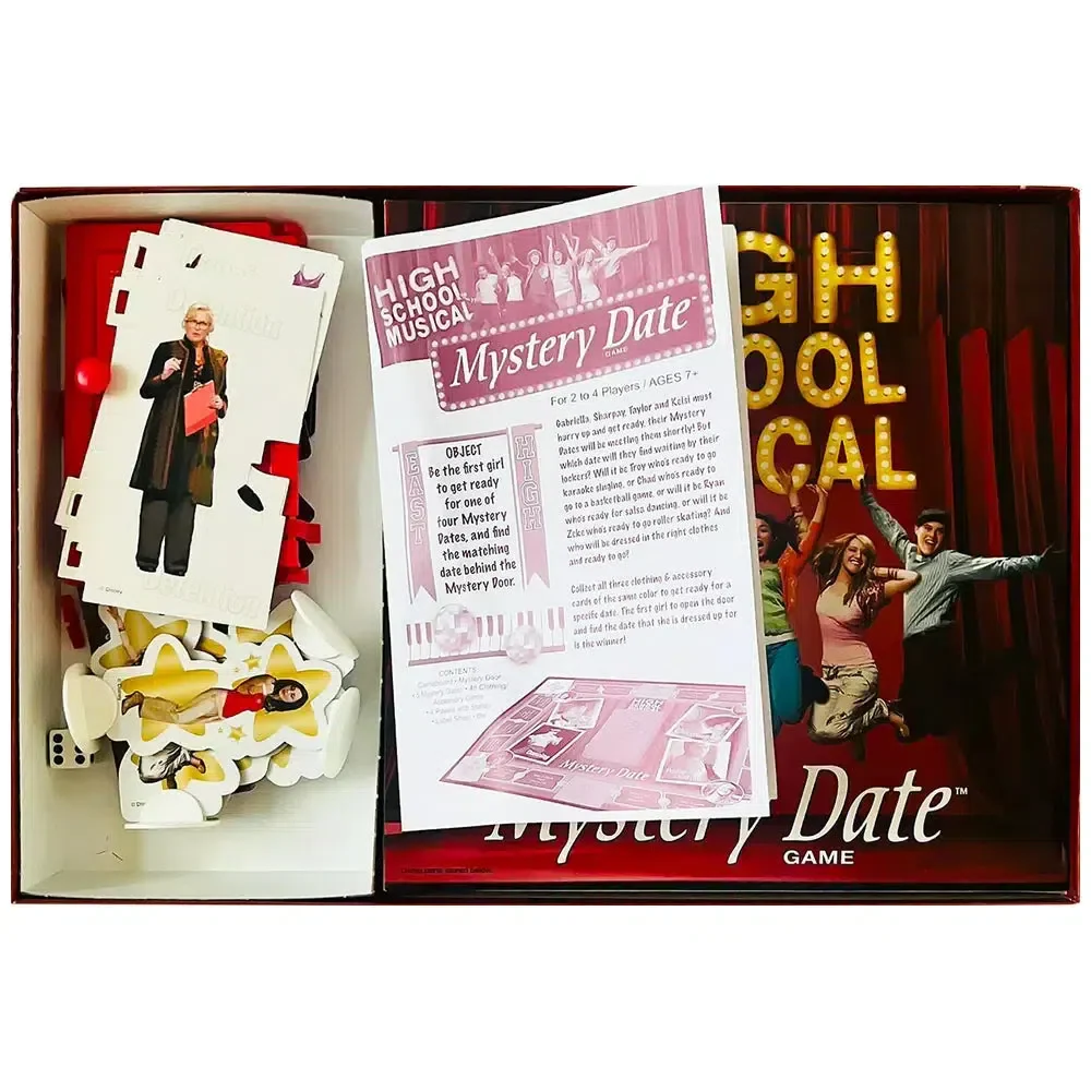 High School Musical: Mystery Date - Party Romance Board Game for Family, and Children (2-4 Players, Ages 7+) - Milton Bradley - Image 4