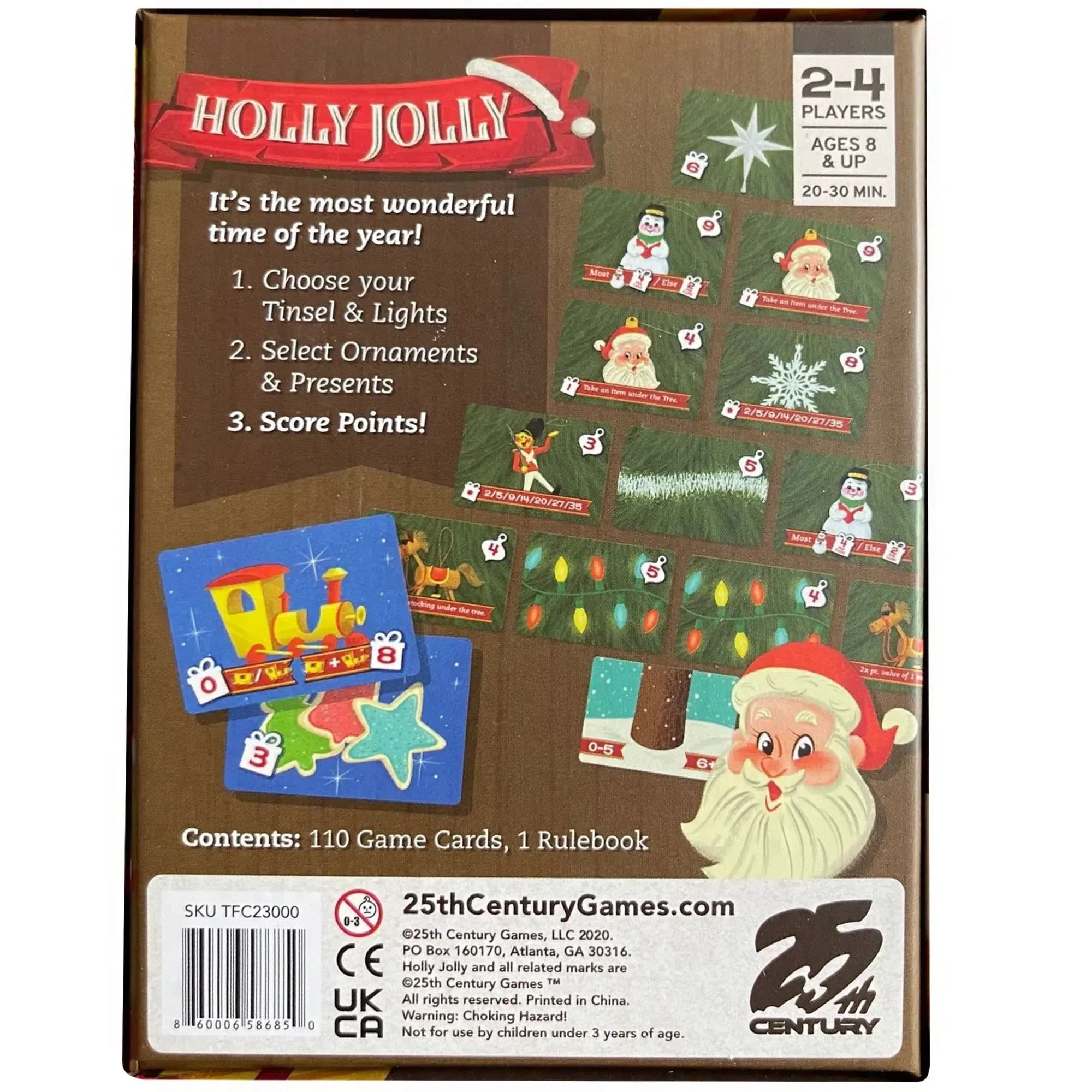 Holly Jolly - Competitive Christmas Card Game for Family, Adults, and Children (2-4 Players, Ages 8+) - 25th Century Games - Image 3