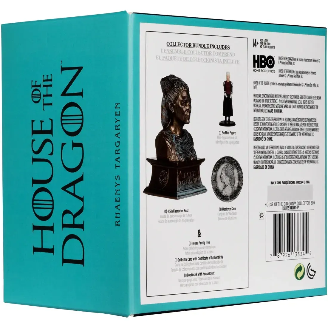 House of the Dragon [Game of Thrones] - Rhaenys Targaryen Collector Box - McFarlane Toys - Mini Figure, Character Bust, Westeros Coin, Bookmark - Image 3