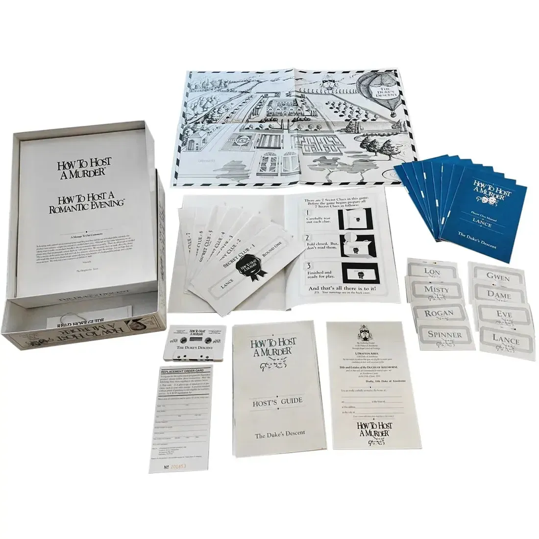 How to Host a Murder - Party Mystery Board Game for Adults (8+ Players, Ages 18+) - Decipher Inc - (1990) - Image 2