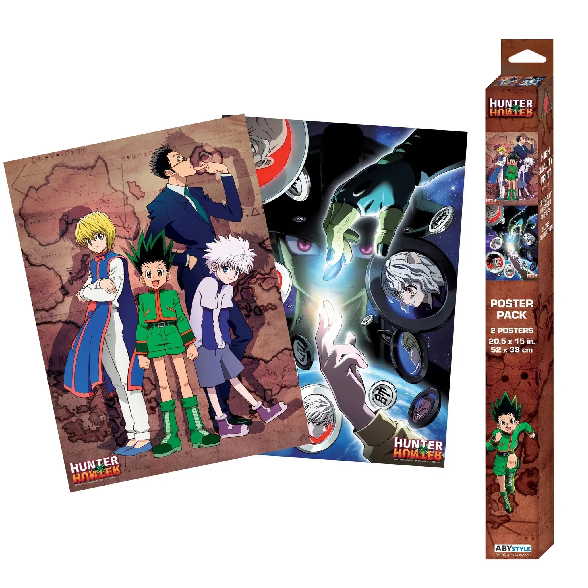Hunter x Hunter - Gon & Hunters vs Meruem & Chimera Ants Boxed Poster Set (20.5"x15") - ABYstyle