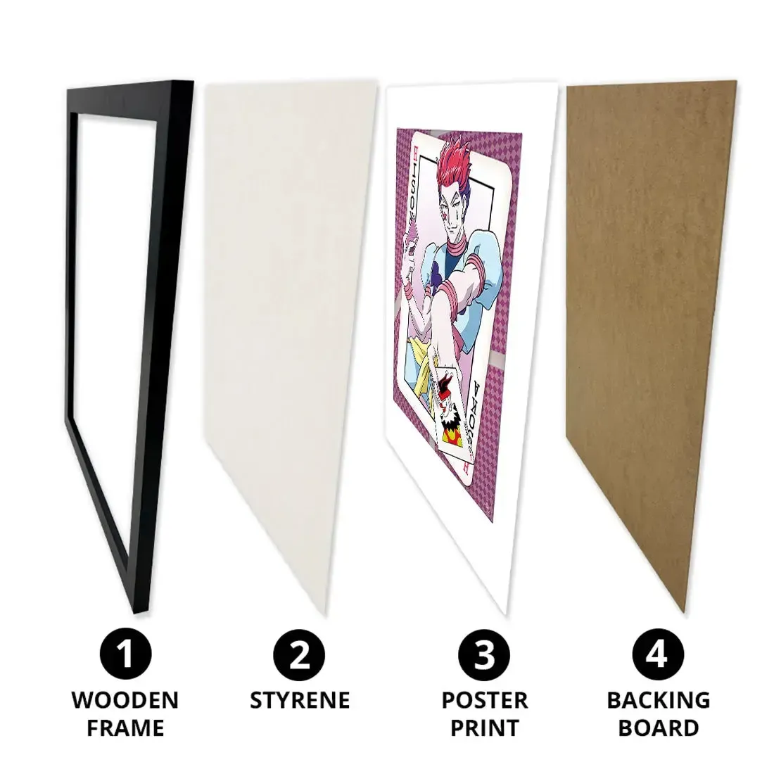 Hunter x Hunter - Hisoka Joker Card Framed Print (12"x16") - ABYstyle - Image 6