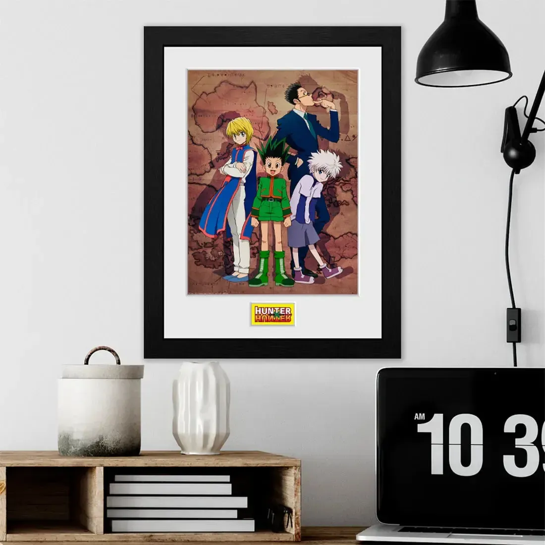 Hunter x Hunter - Main Characters on Map Framed Print (12"x16") - ABYstyle - Image 2