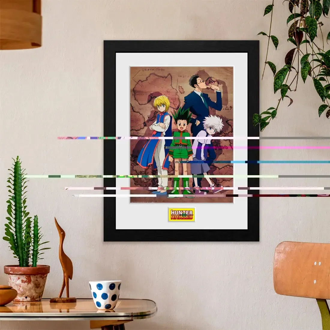 Hunter x Hunter - Main Characters on Map Framed Print (12"x16") - ABYstyle - Image 3