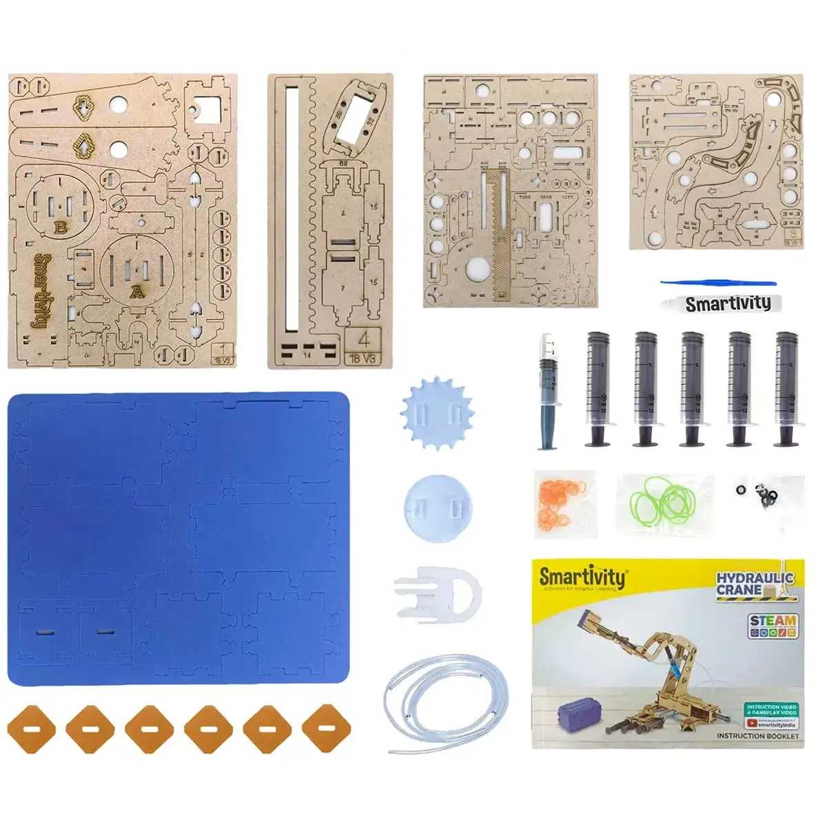 Hydraulic Crane - STEM Toy Building Set - Smartivity - Image 3