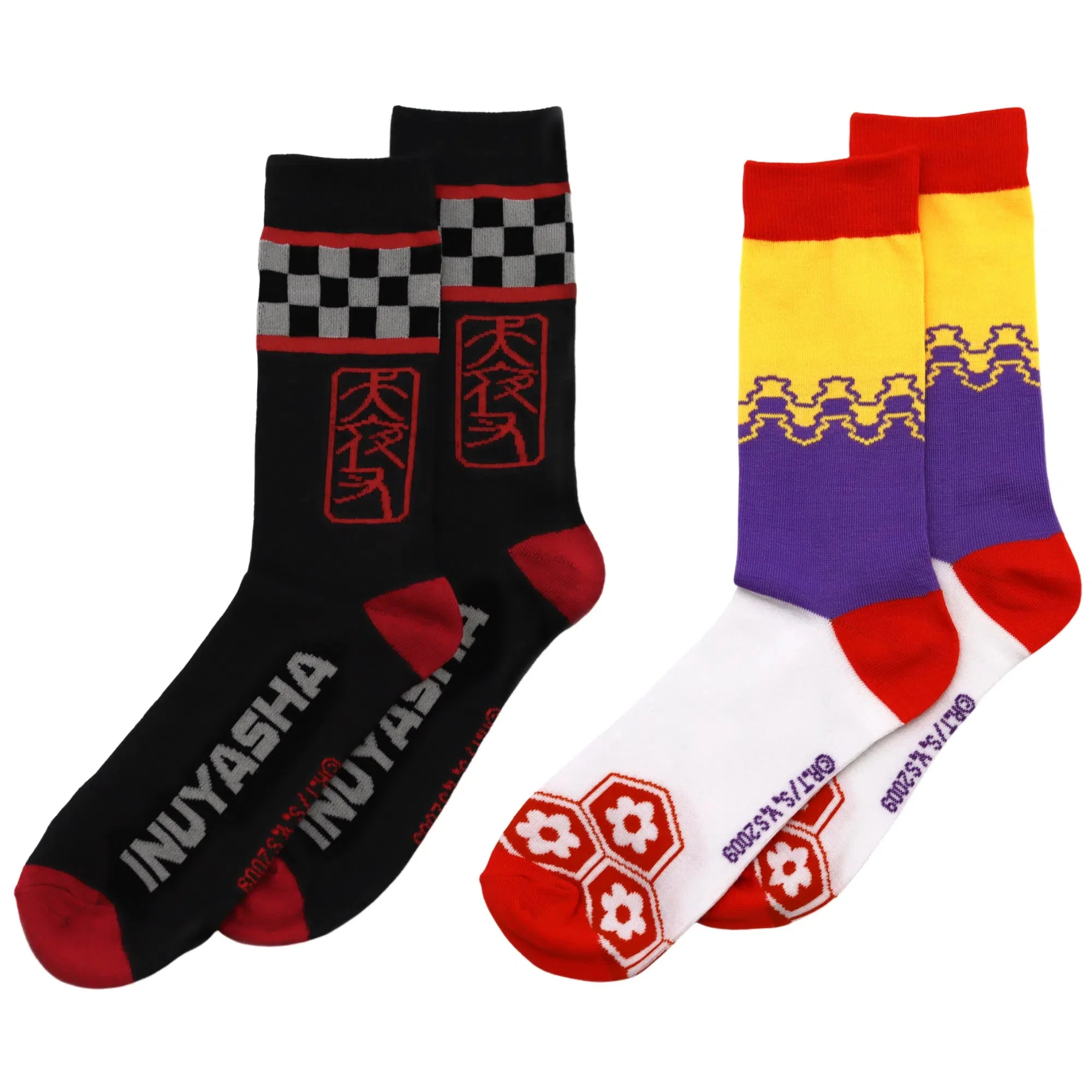 InuYasha - Crew Socks Set (2 Pairs) - Culturefly - Image 2