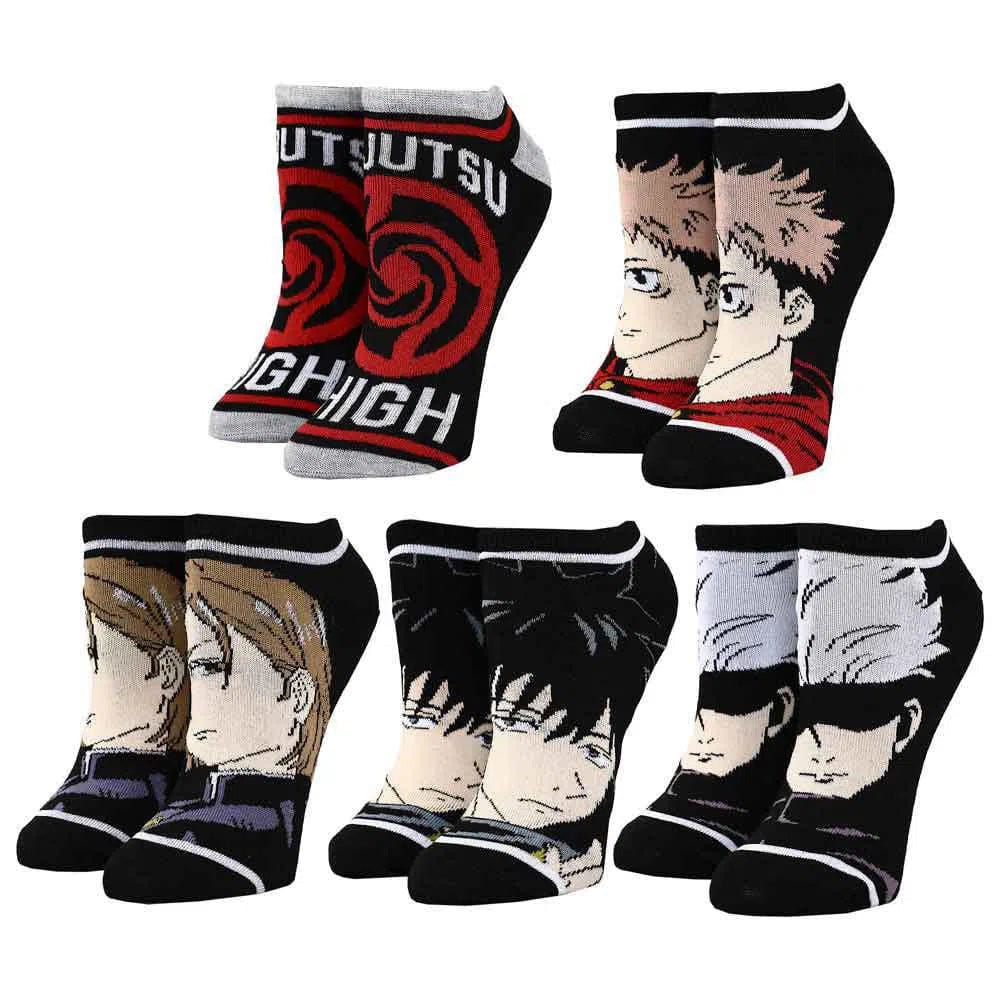 Jujutsu Kaisen - Character Ankle Socks (5 Pairs) - Bioworld