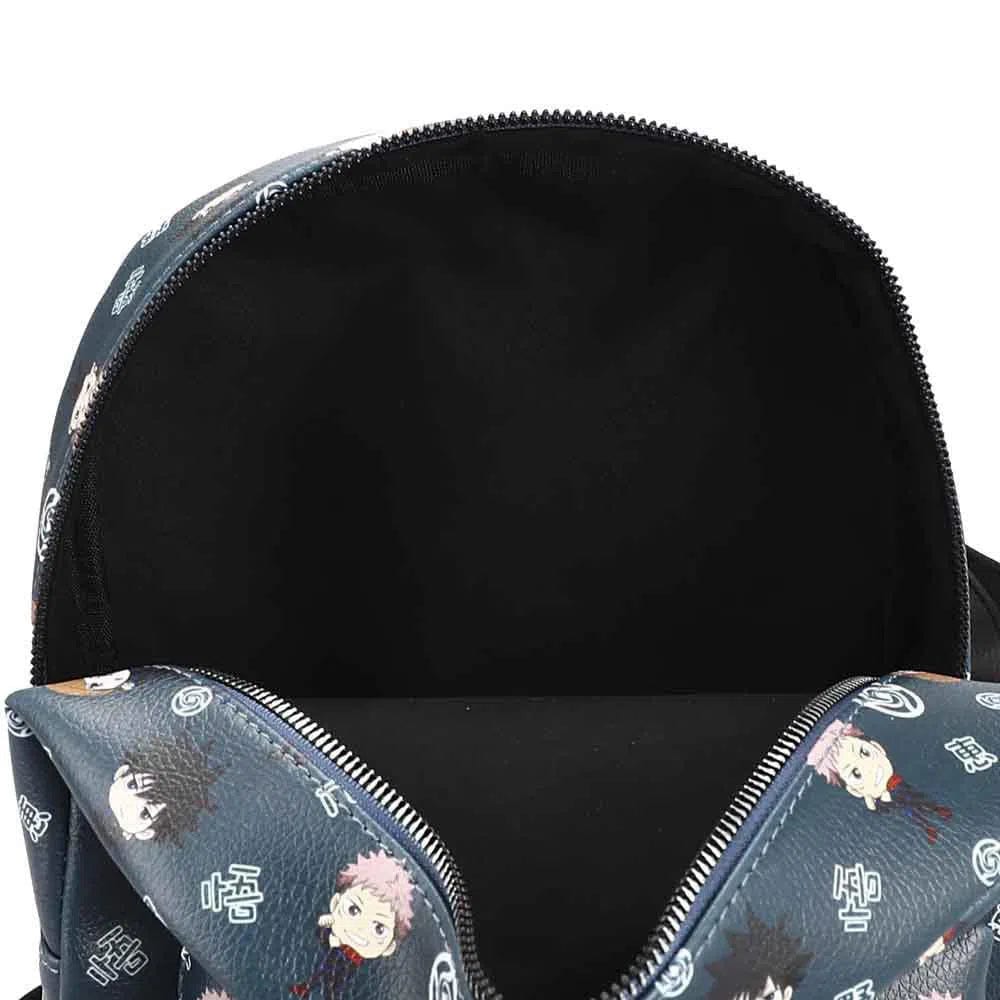 Jujutsu Kaisen - Chibi Characters Mini Backpack (All Over Print, Metal Badge) - Bioworld - Image 5