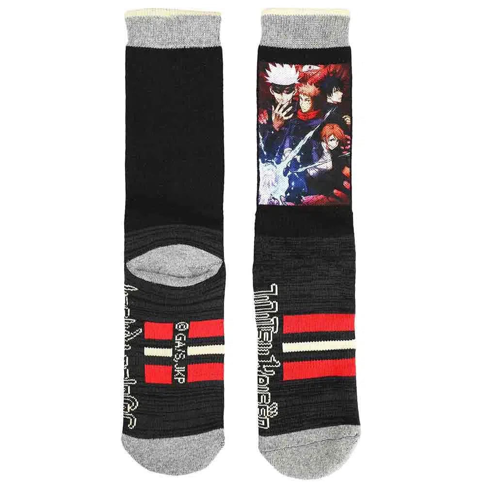 Jujutsu Kaisen - Main Characters Crew Socks (Sublimated) - Bioworld - Image 2