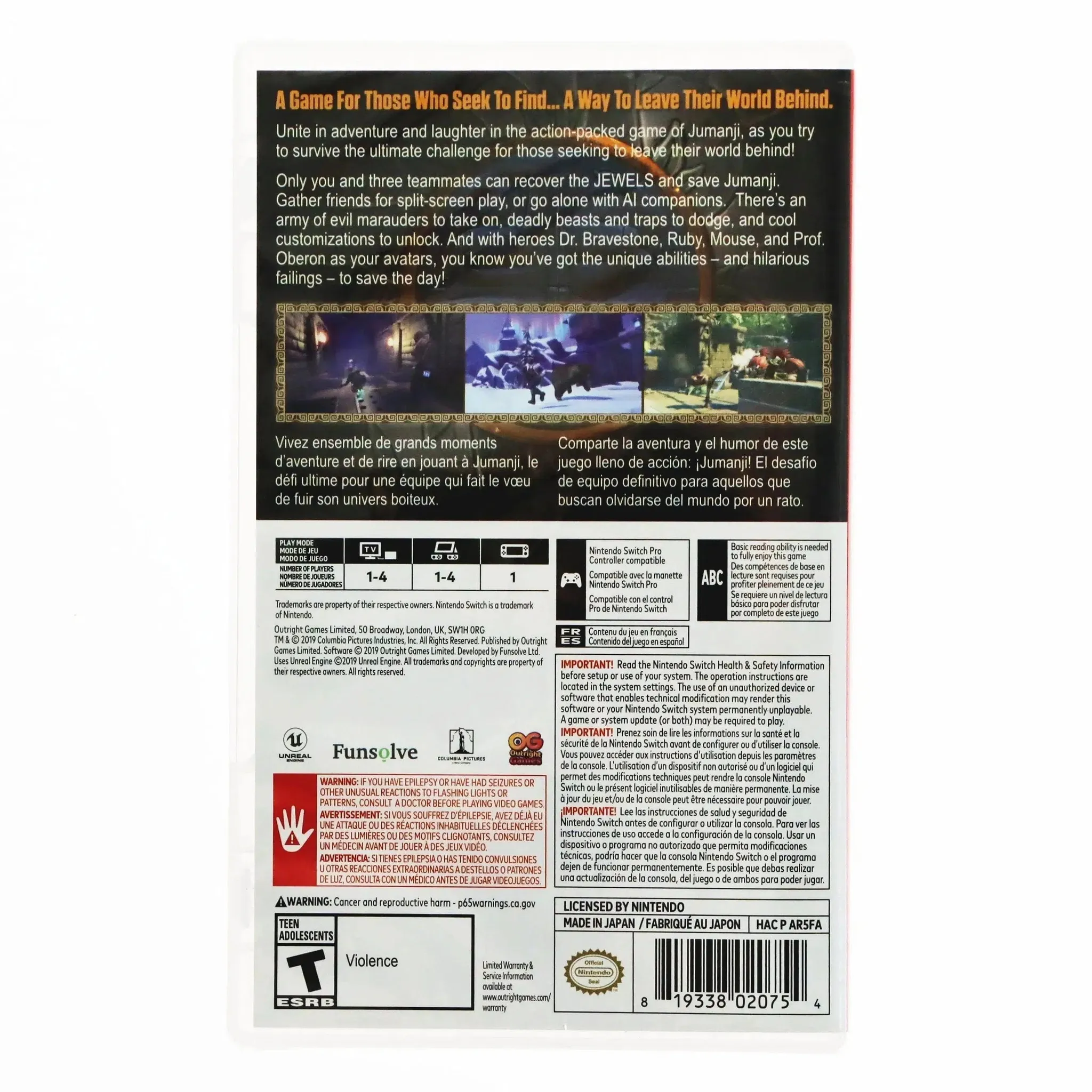 Jumanji: The Video Game - Nintendo Switch - Image 3