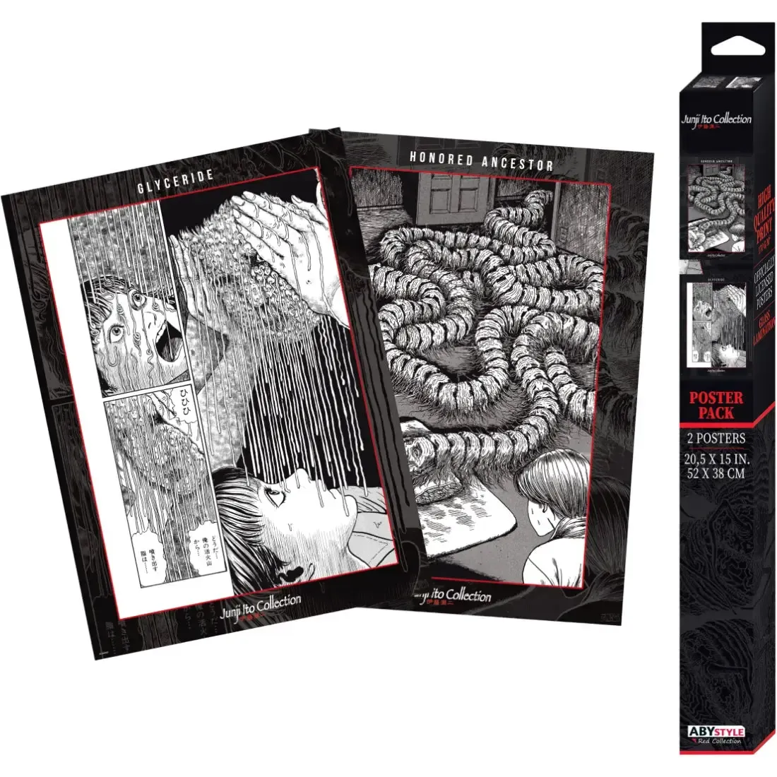 Junji Ito Collection - My Dear Ancestors & Glycerine Boxed Poster Set (20.5"x15") - ABYstyle - Image 2